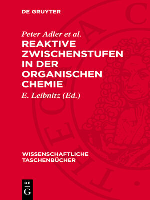 cover image of Reaktive Zwischenstufen in der organischen Chemie